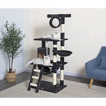 Go Pet Club 62" Tall Cat Tree with Scratching Post