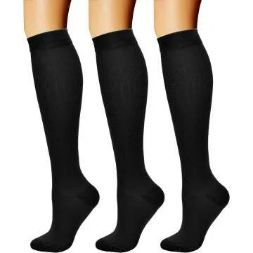 CHARMKING Compression Socks - 3 Pairs for Active Lifestyle