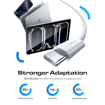LISEN USB-C Fast Charging Cable 60W for iPhone and Samsung
