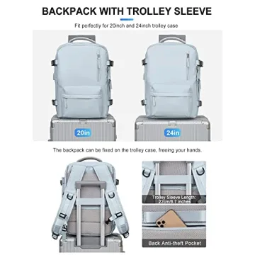 VGCUB Large Travel Backpack for Men Women Carry On