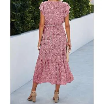 Elegant BTFBM Women Summer Midi Dress for All Occasions