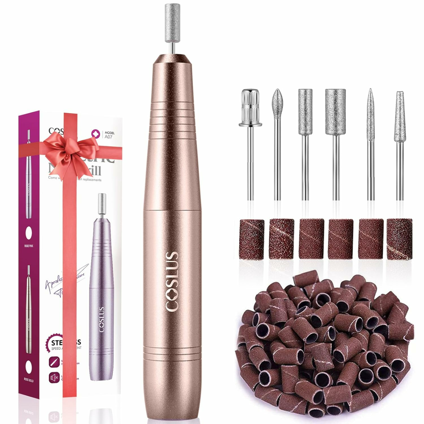 Portable COSLUS Nail Drill Kit for Perfect Nails