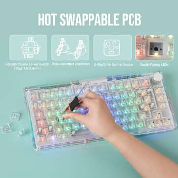 Top KiiBOOM Phantom 81 V3 Mechanical Keyboard Features