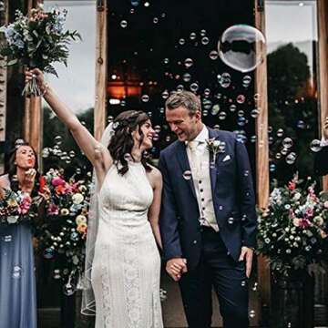 150 Piece Mini White Heart Bubble Wand Party Favors,Perfect for Wedding,Engagement,Anniversary,Valentine's Day,Graduation,Celebrations,Birthday,Special Festival,Sweet Gift for Couple Boys and Girls