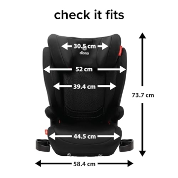 Diono Monterey 4DXT Latch Booster Seat for Big Kids Safety