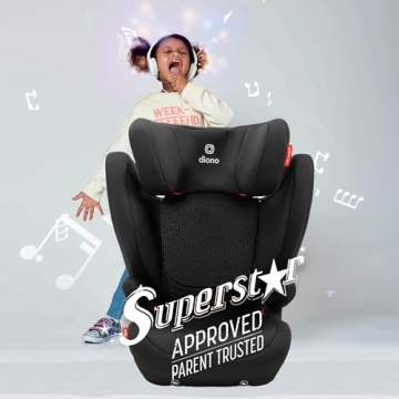 Diono Monterey 4DXT Latch Booster Seat for Big Kids Safety