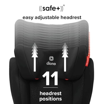 Diono Monterey 4DXT Latch Booster Seat for Big Kids Safety