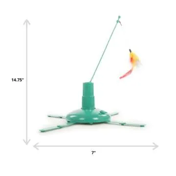 SmartyKat Loco Motion Teaser Wand Cat Toy for Playtime Fun