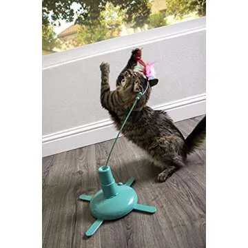 SmartyKat Loco Motion Teaser Wand Cat Toy for Playtime Fun