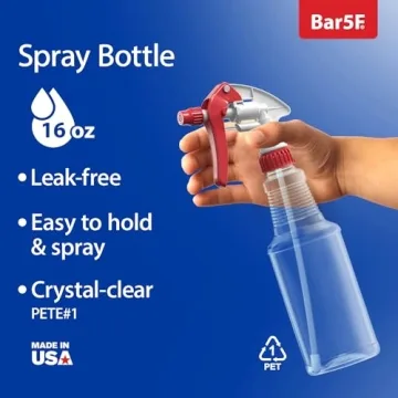 Durable 16-Ounce BPA-Free Spray Bottles for Kitchen & Garden