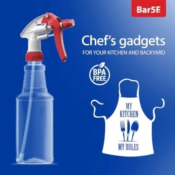 Durable 16-Ounce BPA-Free Spray Bottles for Kitchen & Garden