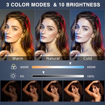 Yarrashop 10.5'' Desk Ring Light with Adjustable Stand