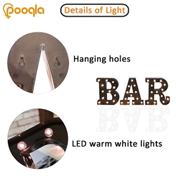 BAR Illuminated Marquee Sign for Parties and Home Bars