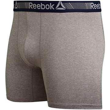 Reebok Men's Boxer Briefs 6-Pack Performance Underwear