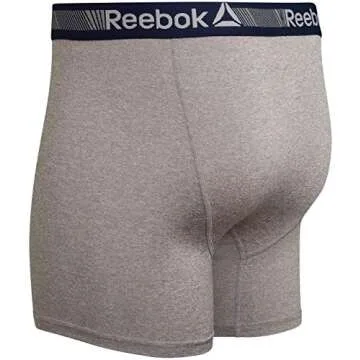 Reebok Men's Boxer Briefs 6-Pack Performance Underwear