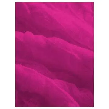 SOLY HUX Women's Long Bell Sleeve Tops Mesh Sweetheart Neck Going Out Crop Top Casual Asymmetrical T Shirts Tees Hot Pink Large