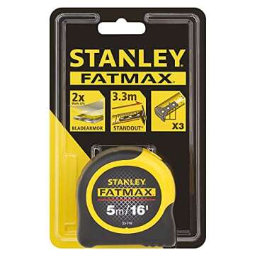 STANLEY FATMAX Classic Tape with Blade Armor, 5m/16ft