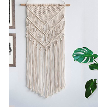 Boho Chic Macrame Wall Hanging Geometric Art Decor TIMEYARD