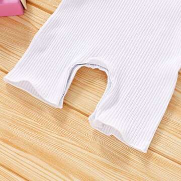 YOUNGER TREE Baby Girl Ruffled Romper - Summer Outfit 0-18M