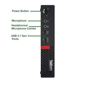 Lenovo ThinkCentre M910q Tiny Desktop Computer Mini PC, 21.5" FHD Monitor, RGB Speakers, Core i5-6500 3.2GHz up to 3.6GHz,512GB SSD, 16GB DDR4 RAM, Keyboard and Mouse,Windows 10 Pro (Renewed)