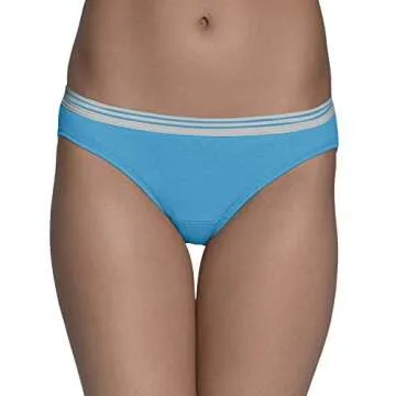 Fruit of the Loom Women's Eversoft Cotton Hipster Underwear, Tag Free & Breathable, Available in Plu...