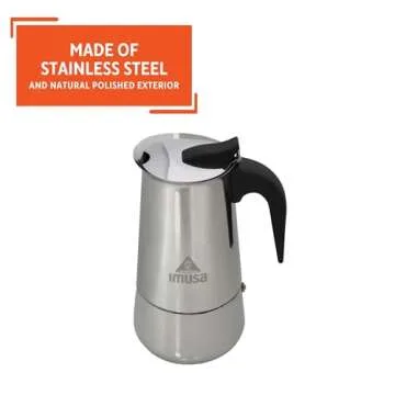 IMUSA Stainless Steel 6-Cup Espresso Coffeemaker