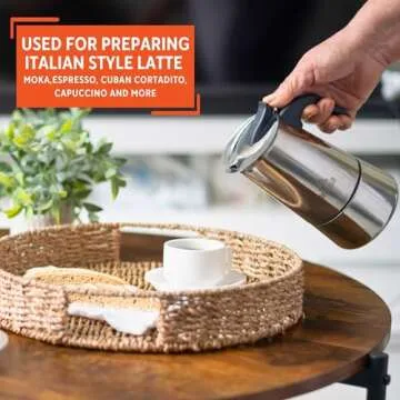 IMUSA Stainless Steel 6-Cup Espresso Coffeemaker