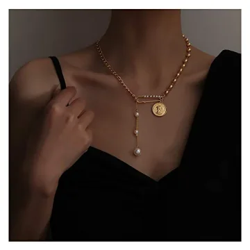 18K Gold Plated Y2K Coin Pendant Necklace for Women