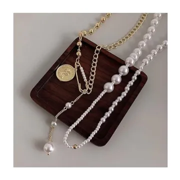 18K Gold Plated Y2K Coin Pendant Necklace for Women