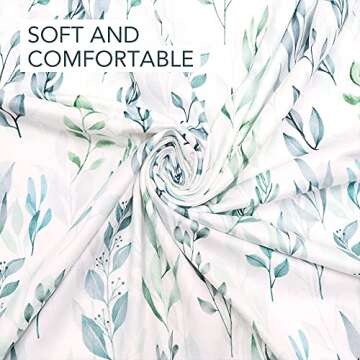 DILIMI Baby Car Seat Cover Green Leaf, Breastfeeding Cover Soft Breathable Infant Carseat Canopy Mul...