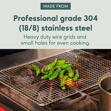 Ultra Cuisine Heavy Duty Stainless Steel Baking Rack 11.5x16.5