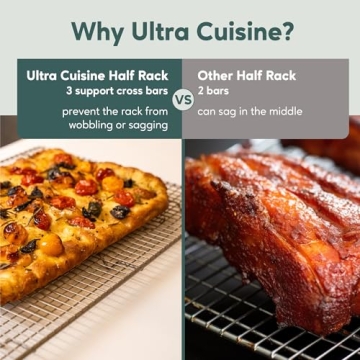 Ultra Cuisine Heavy Duty Stainless Steel Baking Rack 11.5x16.5