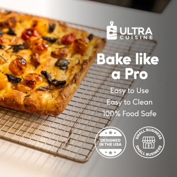 Ultra Cuisine Heavy Duty Stainless Steel Baking Rack 11.5x16.5