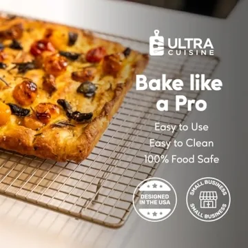 Ultra Cuisine Heavy Duty Stainless Steel Baking Rack 11.5x16.5