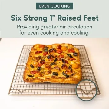 Ultra Cuisine Heavy Duty Stainless Steel Baking Rack 11.5x16.5