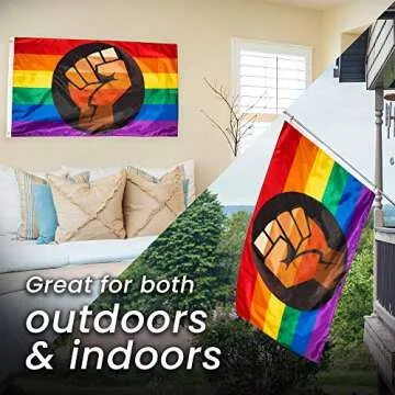Sapphere QPOC Pride Flag 3x5 ft Durable and Vibrant