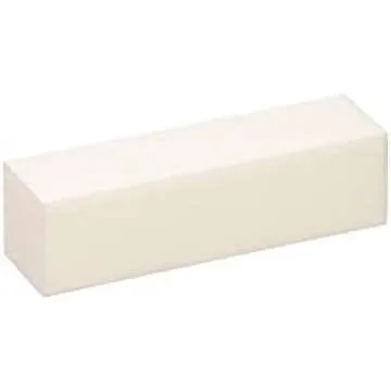 ForPro Professional Collection Buffing Block, Super White, 180/240 Grit, Four-Sided Manicure and Pedicure Nail Buffer, 3.75" L x 1" W x 1" H, 20-Count