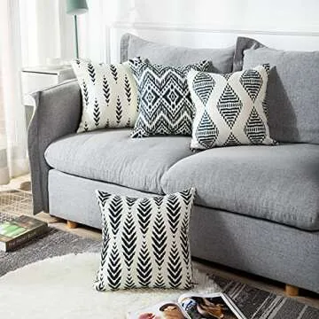 ArtSocket Vintage Pillow Covers Set of 4 - Durable & Stylish