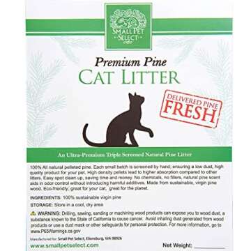 Small Pet Select Premium Pine Pelleted Cat Litter, 50lb