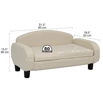 Paws & Purrs Modern Pet Sofa for Cats and Dogs - Comfortable & Stylish