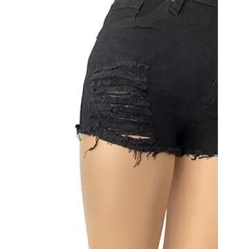 Stylish Aodrusa Ripped Denim Shorts for Women