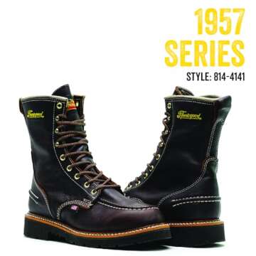 Thorogood 1957 Flyway Waterproof Moc Toe Boots for Men