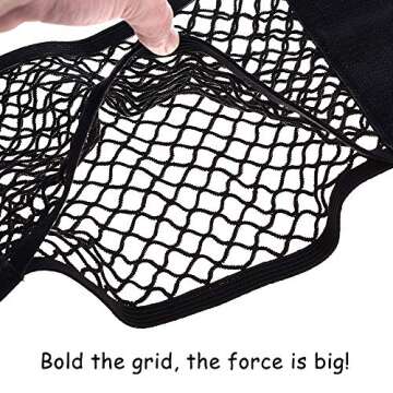 CUGBO 4 Pack Car Storage Net for Organized Travel