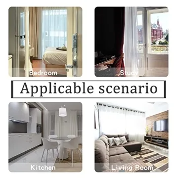 TOAVA DECO Christmas Pink Sheer Voile Curtains 52x84 Panels