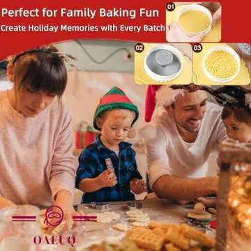 Personalized Family Cookie Stamps Customizable Last Name 3D Christmas Cookie Stamps For Fondant Frosting Decorating Cakes Molasses Cupcakes Great Baking Gift for Beginning Bakers