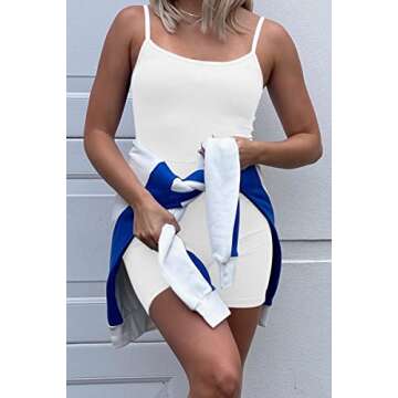 Trendy Queen Womens Casual Jumpsuit Party Outfits Sleeveless Tank Tops One Piece Unitard Bodysuit Workout Romper Teen Girls Clothes Summer