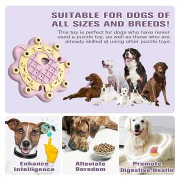 KADTC Level 3 in 1 Advanced Dog Puzzle Toys For Small/Medium/Large All Breed Dog Boredom Busters Keep Busy Puppy Food/Treat Puzzles Slow Feeder Interactive Brain Game Mental Stimulation Enrichment Toy