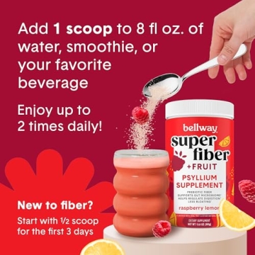 Bellway Super Fiber + Fruit Powder for Gut Health
