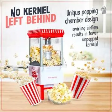 Nostalgia Vintage Hot-Air Popcorn Maker - Healthy Snacking
