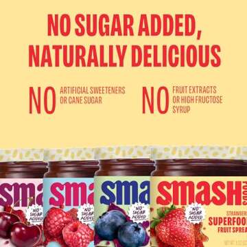 Chia Smash Jam | Originals Variety 4-Pack | Low-Calorie, No Sugar Added Keto Jam with Upcycled Fruit & Chia Seeds | Vegan, Paleo Superfood Spread